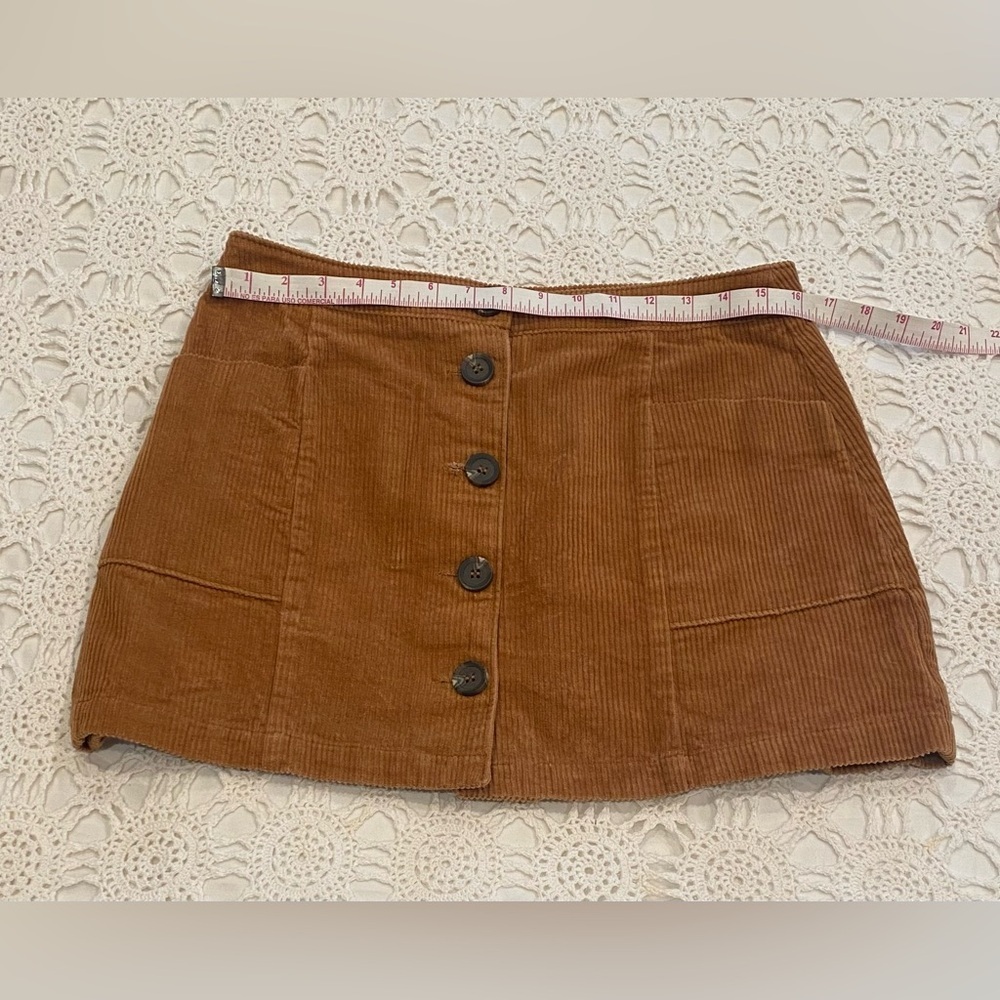 Chloe & Katie corduroy button up mini skirt size L